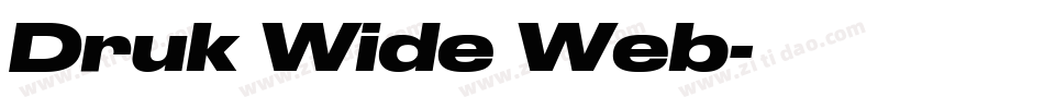 Druk Wide Web字体转换